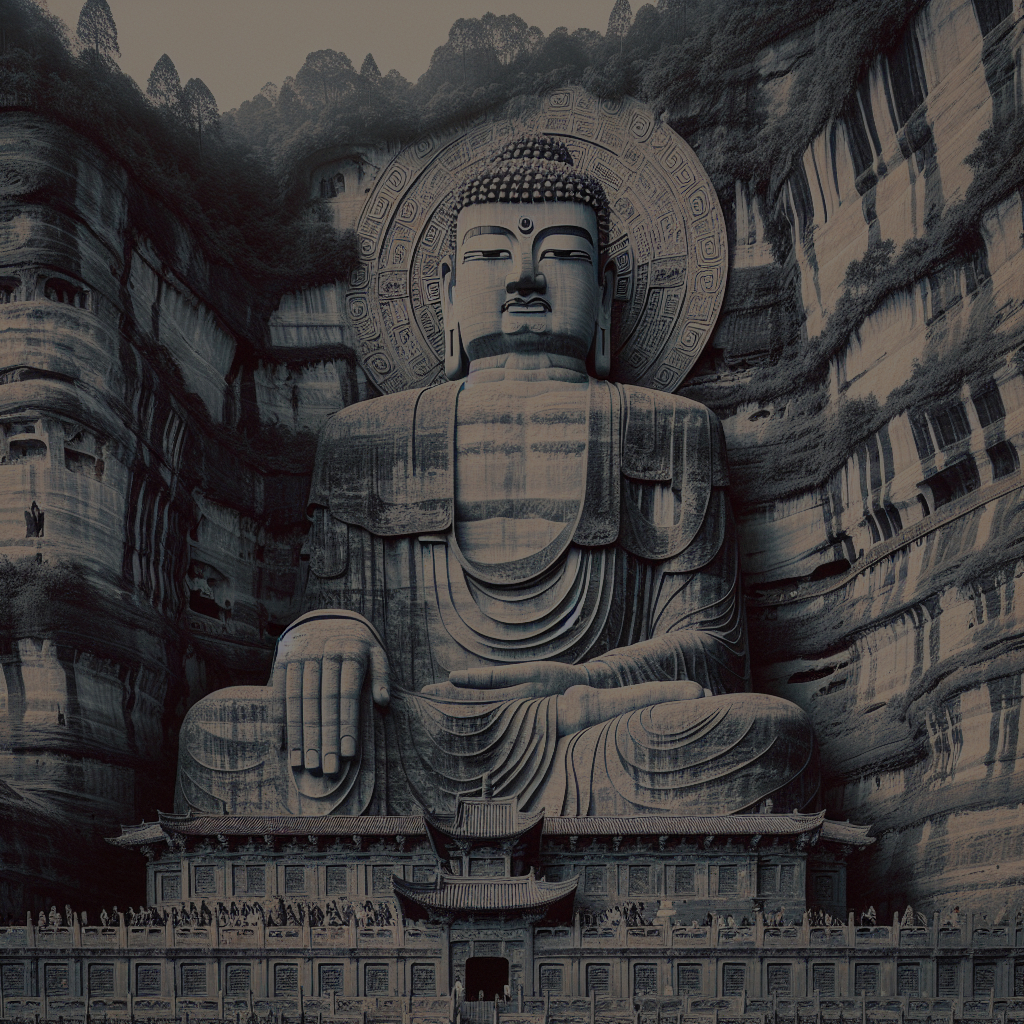 Giant Buddha w Leshan – największy posąg Buddy wyrzeźbiony w skale