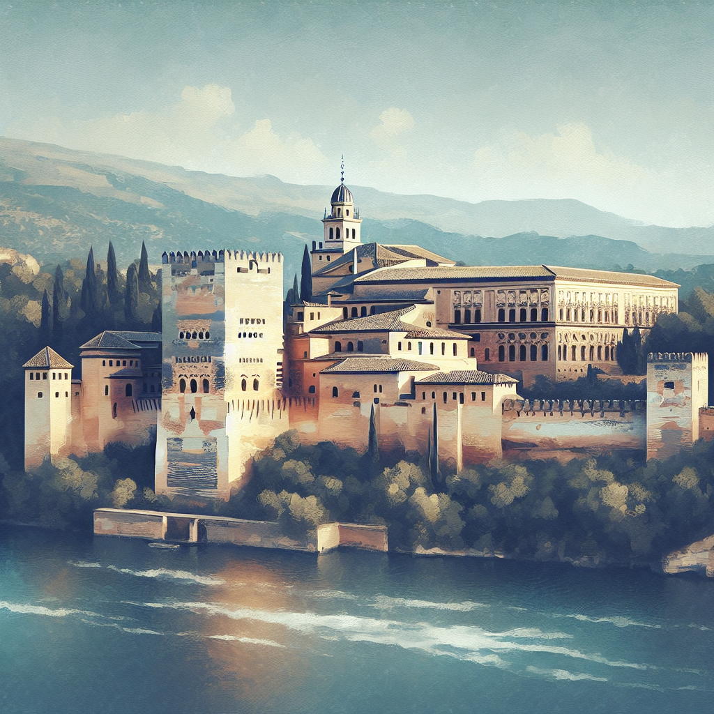 Zamek w Alhambrze – arcydzieło architektury mauretańskiej.