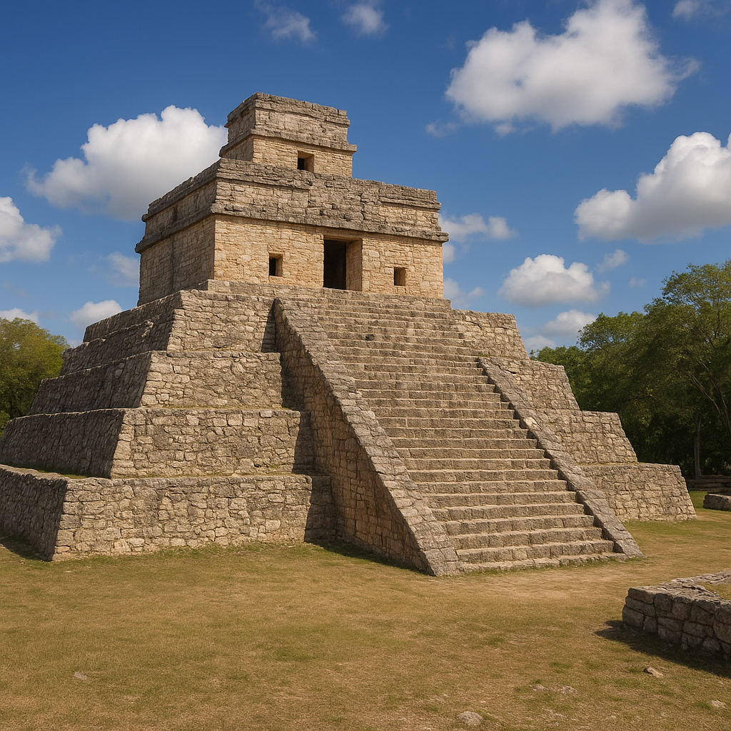 Piramida w Dzibilchaltún – Meksyk