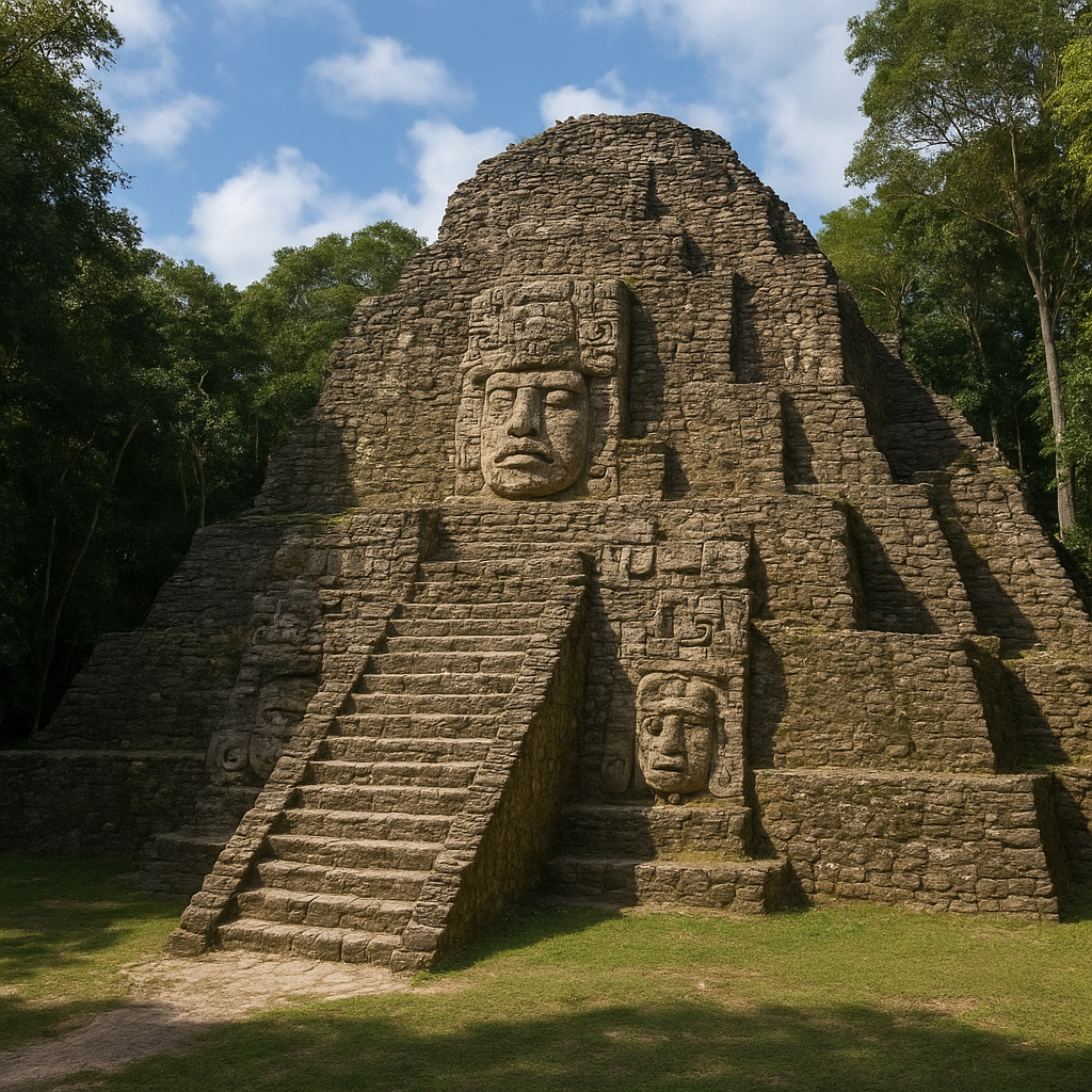 Piramida w Kohunlich (Maski Słońca) – Meksyk