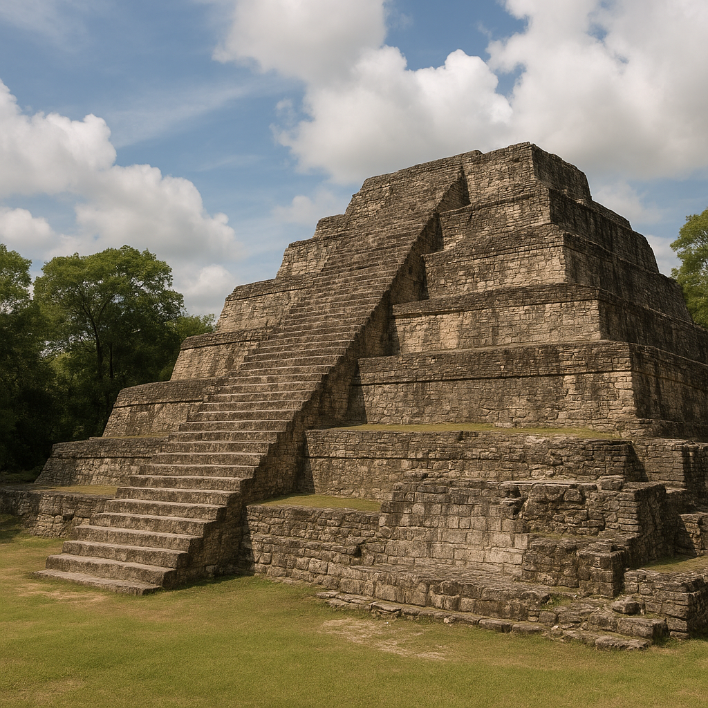 Piramida w Piedras Negras – Gwatemala