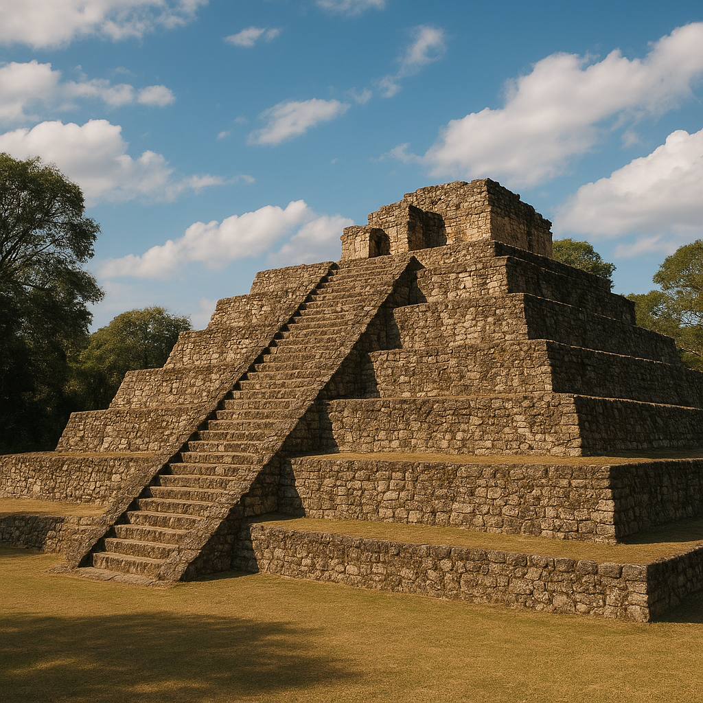 Piramida w Iximché – Gwatemala