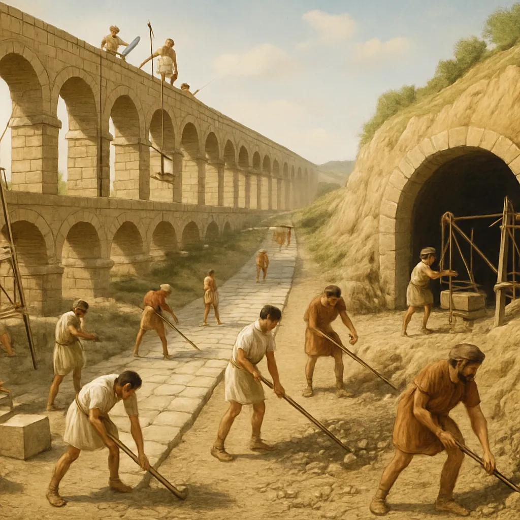 Jak powstawały starożytne akwedukty, drogi i tunele