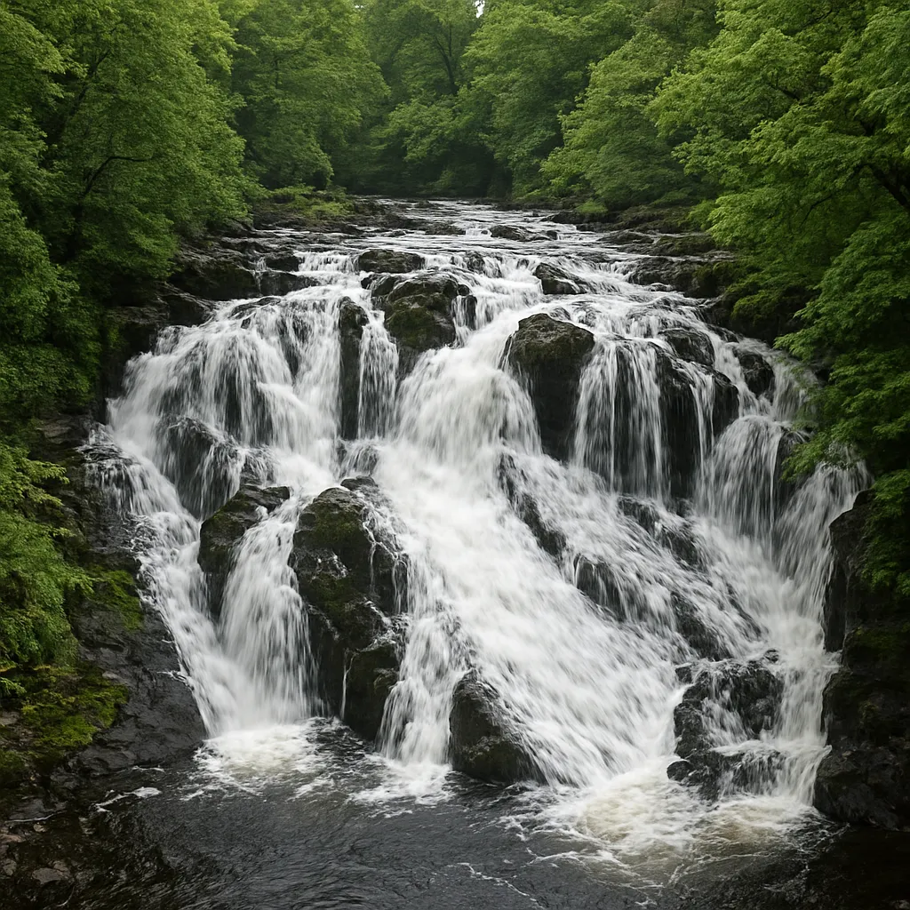 Wodospad Swallow Falls – Walia