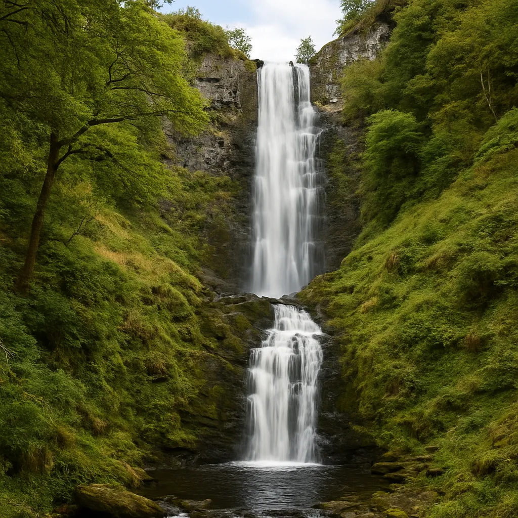 Wodospad Pistyll Rhaeadr – Walia