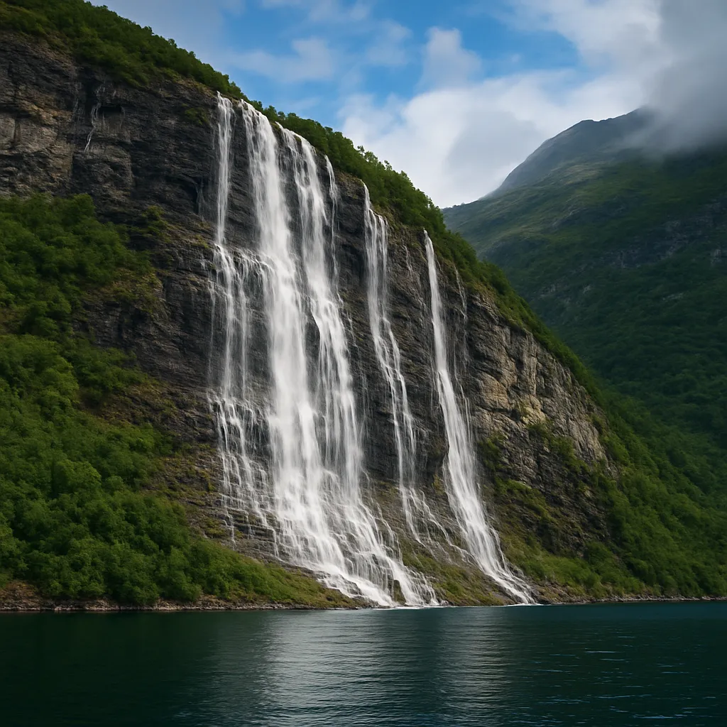 Wodospad Seven Sisters – Norwegia